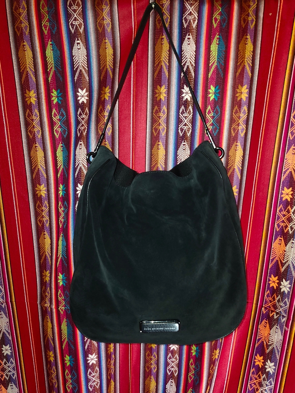 Marc By Marc Jacobs Suede And Leather Slouchy Handbag